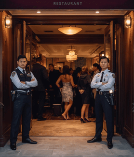 Restaurant security guard services
