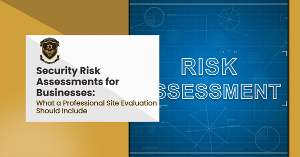 Blueprint depicting security risk assessment