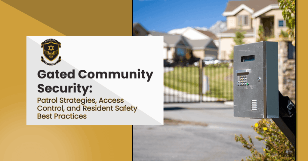 Gated community security sign