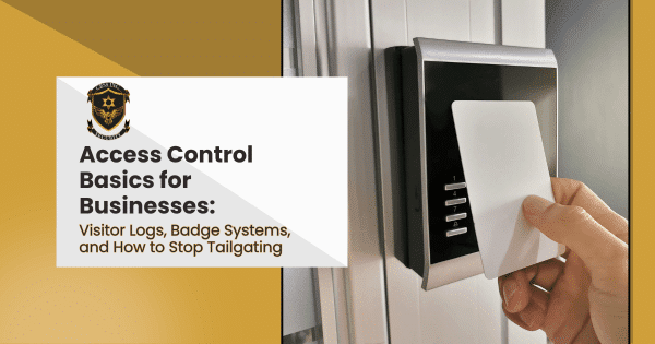 Person holding a door handle, demonstrating access control
