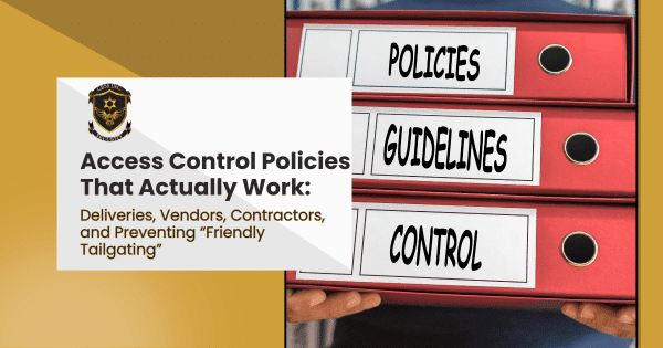 Person holding a file box labeled 'Access Control