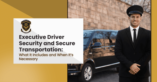 Security guard standing vigilantly in front of a secure